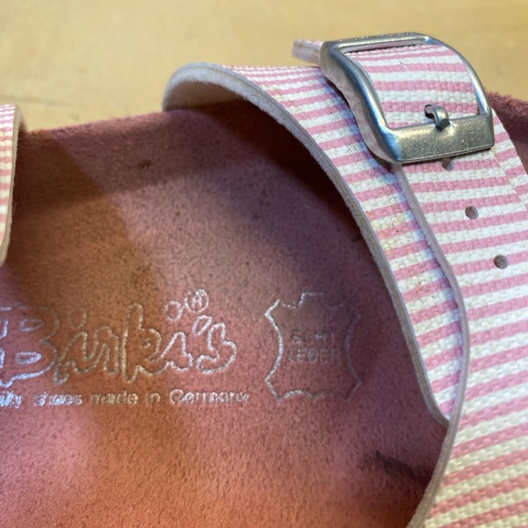 Birkenstock Birkiās Arizona Pink and White Striped Sandals ( size 35/36) - Picture 8 of 13